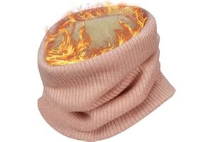 heekpek Neck Warmer Fleece Tube Scarf Winter Snood Infinity Scarf Unisex Thermal scarf Windproof Dustproof Skiing Double-Layer Snood for Mens Women Knitted Scarf