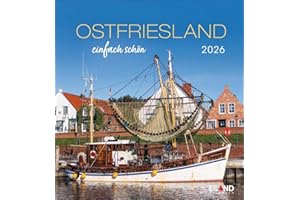 Ostfriesland Postkartenkalender 2026 - einfach schön: Schafe, Leuchttürme und Meer: Urlaubsfeeling in einem kleinen Kalender zum Aufstellen. ... 12 Postkarten. (Postkartenkalender Eiland)
