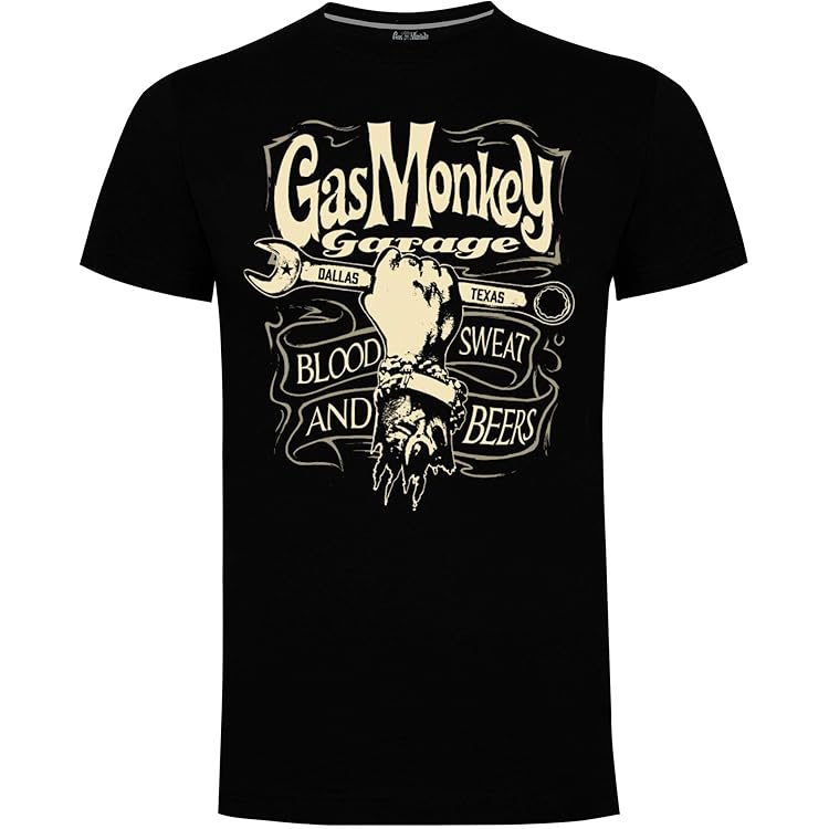 T-shirt Gas Monkey Garage 3XL – Noir – Coton – édition Limitée Vintage