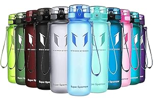 Super Sparrow Botella de Agua Deportiva - 750ml - Sin BPA (Mate- Azul)