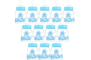 Siumir Baby Geschenk Flasche Candy Flaschen Babyflaschen - Baby Shower Party, Geburtstagsfeier Dekoration 12 pcs (Blau)