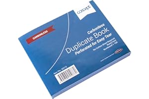PRODBUY [Pack of 10] Carbonless 100 Page Duplicate Books Invoice Receipt Lined A6 Numbered Pads