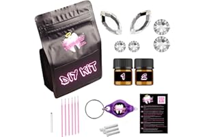 The Tooth Gem Club - Tooth Gem Kit - 6 Swarovski oder Preciosa Gems - 1 Butterfly und 2 Crystal Gems - Zahnschmuck Set mit Kleber - Zahnsteinchen - Zahnstein Schmuck