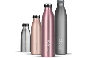 720°DGREE Borraccia termica 750 ml "milkyBottle" - Senza BPA, Prova di Perdite - Bottiglia acqua termiche in acciaio inox - Borracce perfetto per bevande calde, fredde, università, ufficio, all'aperto