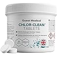 CHLOR-CLEAN Chlorine Detergent Sanitiser Tablets, 3.25g Tablets, 1.7g NaDCC per Tablet, Single Tub of 100 Tablets