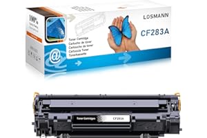 LOSMANN 1x czarny toner kompatybilny z HP CF283A 83A do HP LaserJet Pro MFP M120 Series M125a M125nw M125rnw M126a M126nw M127fn M127fp M127fw M128fn M128fp M128fw M200 1dw M2 01n M202dw M202n M225dn