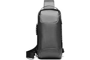 FANDARE Bolso Pecho Bolsos de Hombre Mujer Sling Crossbody Bag Gran Capacidad Bolsos Cruzados mit USB Bandoleras Cruzada Mochilas y Bolsas de automoción Viaje Deportes Ciclismo Montañismo Azul