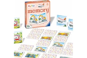 Ravensburger - 20878 - My First Memory® Fahrzeuge, Merk- und Suchspiel mit extra großen Bildkarten für Kinder ab 2 Jahren