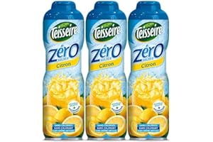 ‎TEISSEIRE Teisseire Getränke-Sirup Lemon/Zitrone 0% - 600ml - Sirup der genauso schmeckt wie die Frucht (3er Pack)