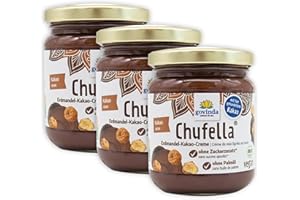 GOVINDA NATÜRLICH FÜR DICH. Govinda Bio Chufella 660g (3x220g) Sparpack – Erdmandel-Kakao-Creme | Vegan | Aus kontrolliert biologischem Anbau | Ohne zugesetzten Zucker | Ohne Palmöl | Gluten- & Laktosefrei | FR-BIO-01
