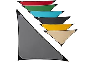 SILUK freigarten.de Sonnensegel Wasserdicht Sonnenschutz 100% Schutz vor UV dreieckig 1,6m x 1,6m x 2,2m
