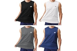 LORSPORTCH Camisetas sin Mangas para Entrenamiento de Hombre, de Secado rápido, para Gimnasio, musculosas, para Fitness, para Correr, sin Mangas