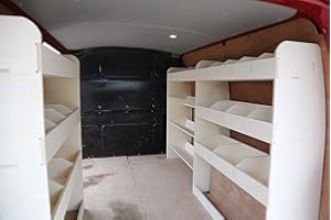 Vanify Étagère en contreplaqué pour VW Volkswagen T5 T6 SWB – OS coudé Avant et arrière, Triple étagère arrière NS – Légère