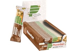 ‎POWERBAR Powerbar - Natural Protein - Salty Peanut Crunch - 18x40g - veganer Protein Riegel - palmölfrei - natürliche Zutaten