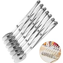 Tagliapasta Regolabile 5 Ruote In Acciaio Inox – Divisore Per Pizza, Dolci E Impasto, Lavabile In Lavastoviglie
