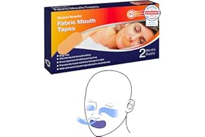 Sleepeze Remedies Anti Snore Mouth tape for Sleeping x 60, Patch Bouche Sommeil Nude, Anti-ronflement Scotch Bouche, Mouth Taping pour les Femmes et Hommes, Bande Buccale pour Dormir