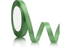 SERENEGLOW Cinta Regalo Cinta Verde Cintas Decorativas Verde Cinta Raso 10mmx22m Cinta Navidad Cinta De Regalo Colorida Cinta De Regalo De Boda Rollo De Cinta Para Globos La Cinta De Colores Cintas Decorativas