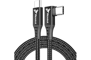 Reagle Kabel 5 m do OCULUS LINK SteamVR QUEST 2 META USB C USB 3.2 Gen 2 10 Gb/s 3A wtyczka kątowa nylonowa kompatybilna z Meta Oculus Quest Pico