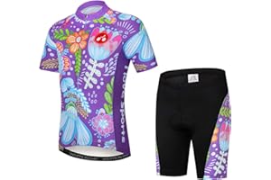 Weimostar Ciclismo Jersey Shorts Set Completo Imbottito Bambino Bicicletta Top Shirt Mountain Bike Equitazione