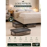 Lorempbox 35 LT Tekerlekli Kilitli Saklama Kutusu 3&rsquo;l&uuml; Set | Depolama &Ccedil;&ouml;z&uuml;m&uuml;