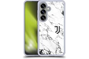 Head Case Designs Licenza Ufficiale Juventus Football Club Bianco Marmoreo Custodia in Gel [Protezione di Grado Militare] Compatibile con Samsung Galaxy S25 E Compatibile con MagSafe