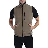 Ghassy Co. Erkek &Ccedil;ok Cepli Koyu Haki Polar Yelek