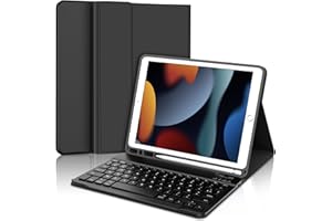 WINCHKING Clavier pour iPad 9 ème - Coque Clavier pour iPad 10,2 Pouces (9ème 2021 / 8ème 2020 / 7ème 2019), AZERTY