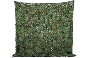 NEWFUN 4X6M Red de Camuflaje Sombra Exterior, Red de Camuflaje para Caza, Camping, Bosque, Jardín y Otras Escenas, Red de Camuflaje Militar