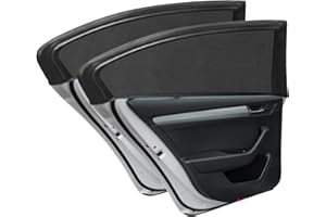 URAQT Osłona przeciwsłoneczna do samochodu, niemowląt, 2 sztuki, osłona przeciwsłoneczna do samochodu, z ochroną UV, uniwersalna roleta przeciwsłoneczna, na szyby samochodowe, na tylną szybę, okno boczne, siatka dla niemowląt, zwierząt domowych