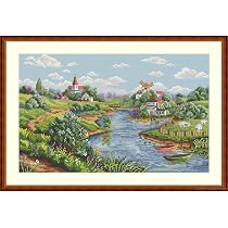 Merejka Kreuzstich-Set 'Fuchs' – 20x20 Cm Mit DMC-Garn, Perfekt Für Anfänger Und Fortgeschrittene