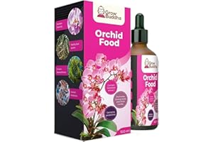 GROW BUDDHA Orchid Food Fertiliser – Liquid Concentrated Fertiliser for Orchid Plants 100 ml – Fast growth with strong root and long-blooming – Suitable for all Orchid plants