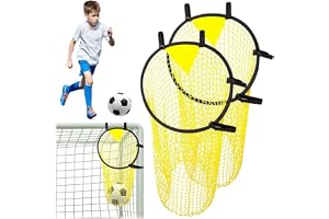 DAJASD 2 stycken fotbollsmål målnät, fotbollsmål med ram, nylontyg, fotbollsträningstillbehör för förbättrad skyttenoggrannhet, fotbollsträningstillbehör för barn, vuxna