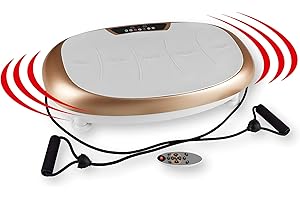 VITALmaxx Vibrationstrainer Version 2019, Vibration Trainer Unisex-Adult, Champagne/Grigio, 63x35x15cm