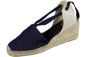 Toni Pons Valencia - Espadrillas vegane con Zeppa da Donna realizzate in Tela di Cotone.