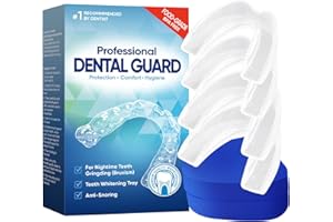 STARKIST Bite Bruxismo, 4Pcs Bite Notturno Antirussamento per Uomini e Donne, Riduzione del Digrignamento dei Denti