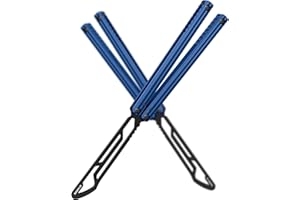 Nabalis Impulse Butterfly Knife Balisong Trainer for Practicing Flipping, Blunt Practice, No Edge Tool，Lightweight，Public-Friendly Metal Trainer