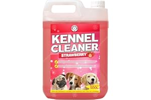 GardenersDream Kennel Cleaner 1 x 5L - Professional Safe Dog Cat Pet Odour Remover and Disinfectant 5 Litre Fragrance Fresh Concentrate 2 in 1 Simply Mix and Spray Solution (Strawberry)