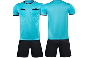 WEANGCW8238JIAN Referee Jersey Set, Competition Training Special Referee Football Costume, Referee Football Shirt, Neutral Design