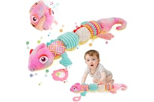 Juguete Musical de Peluche, Bestcool Juguetes de peluche con crujido multisensorial sonajero y texturas para bebés de 0-3-6-12 meses Recién nacido Niño Niña Niños X-mas Cumpleaños Regalo