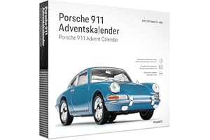 ‎FRANZIS FRANZIS 67664 - Porsche 911 Adventskalender - Modellbausatz im Maßstab 1:43, inkl. Soundmodul und 52-seitigem Begleitbuch