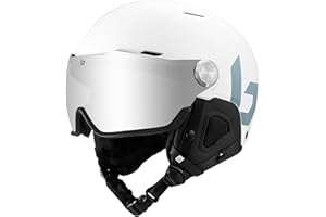 BOLLÉ Bolle MIGHT VISOR | Casco da sci con visiera integrata | Guscio protettivo in ABS ad alta resistenza | Ventilazione ottimale | Imbottiture per le orecchie rimovibili