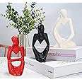 Rousrie Modern Handmade Thinker Men Statue (Set of 3) Artifacts Showpiece for Home Decor, Abstract Figurines 13 Cm X 6 Cm, for Living Room, Dining Room, Bedroom, Office Table