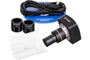 AmScope MU1000-CK Appareil photo numérique microscope USB 2.0 10 MP + kit d'étalonnage