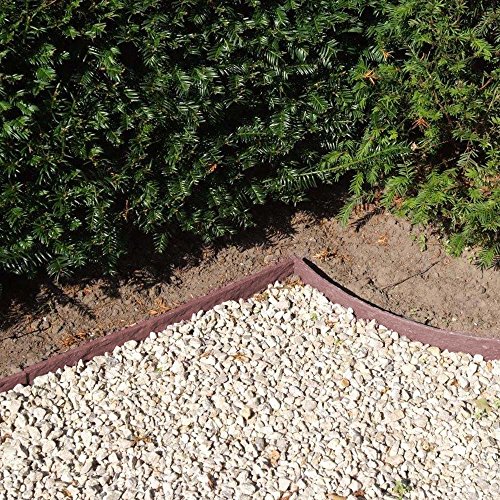 Rasenkante Rasenband Beeteinfassung Beetumrandung 12 x 0,7 cm 25m braun - 6