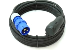 NETBOTE24 CEE Stecker auf Schuko Adapterkabel Caravan H07RN-F 3G2,5 3x2,5 15m