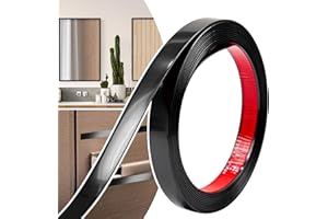 JSIWOTH Moulure Décorative Autoadhésive Flexible – 20mm x 6M Baguette de Finition pour Portes, Fenêtres, Miroirs, Murs, Plafonds, Sols, Armoires, Carreaux et Bordures