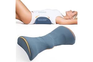 Cozyhealth Lendenwirbelstützkissen zum Schlafen, Memory-Schaum, Rückenstützkissen zur Schmerzlinderung im unteren Rücken, Rückenstütze, Bettkissen, Taillenstütze, Rückenschläfer (Dunkelblau)