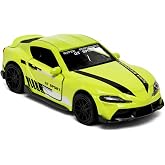 ESTOFA 1:43 Scale Supra Diecast Toy Car – Pull Back Feature, Metal Body, Openable Doors – Best Gift Toy for Kids, Boys, Colle
