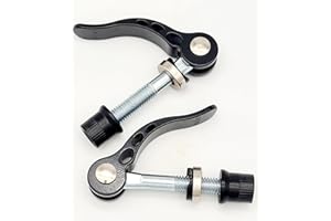 CARBONENMY Lot de 2 colliers de serrage rapide en aluminium pour tige de selle M8 x 55 mm