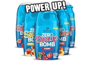‎BODYLAB24 Bodylab24 ZERO Sirup BOMB Mixed Box 1, 5 x 65ml, zuckerfrei und praktisch ohne Kalorien, mit nur 1kcal je 100ml Wasser-Sirup-Mischung, hochkonzentriert, für 8 l Fertiggetränk